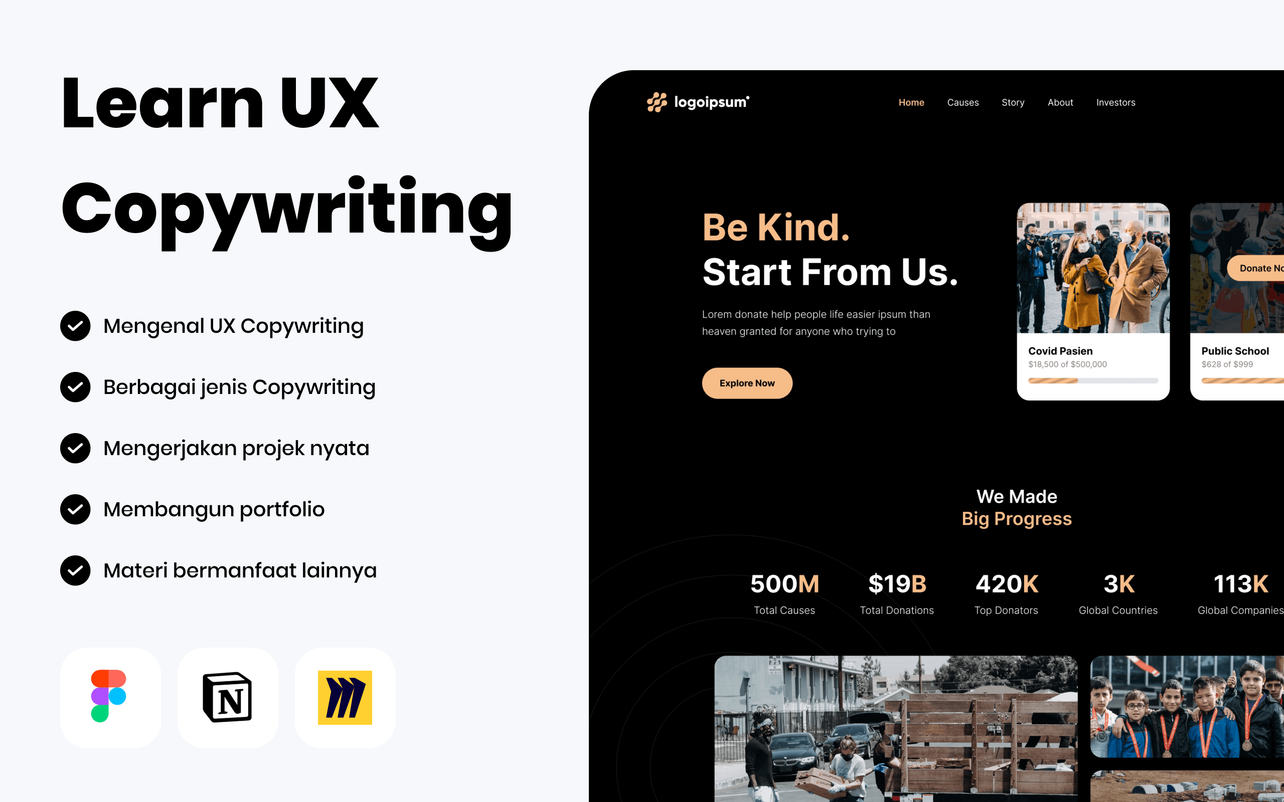 Kelas UX Copywriting For Designer & Developer di BuildWith Angga